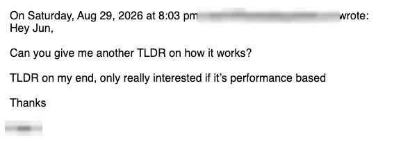 Positive reply: Can you give me another TLDR on how it works?